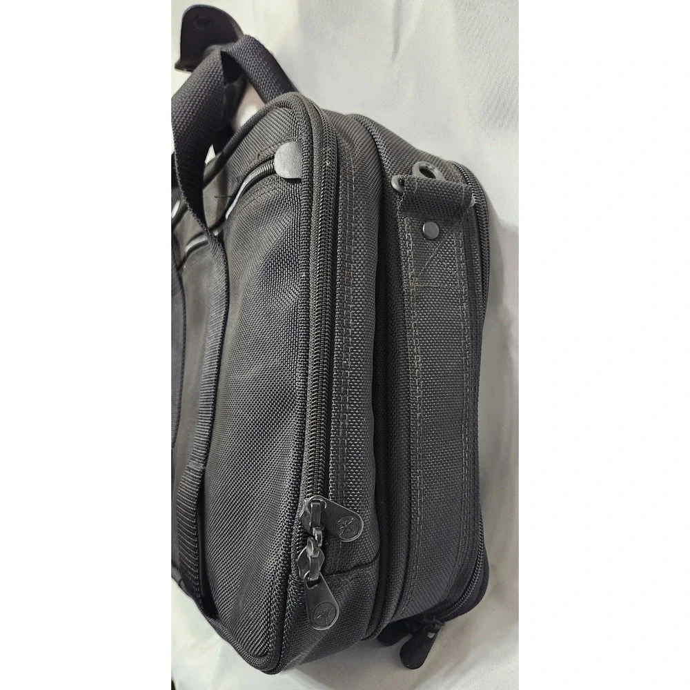 Briggs & Riley Expandable Laptop Briefcase Black Ballistic Nylon Business Bag